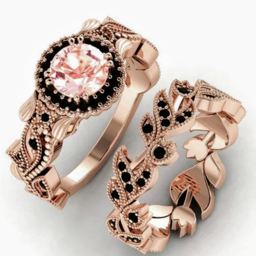 2pc Vintage style ring set